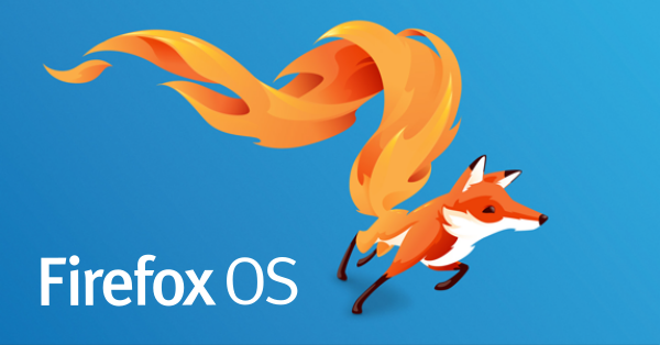 An illustration of a fox with a fiery tail and the Firefox OS logo